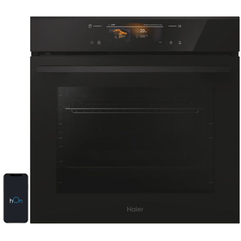 Piekarnik HAIER H6 ID48M5YTB ID Series 4 Elektryczny AI Bionicook Air Fry Termoobieg Podwójne prowadnice teleskopowe