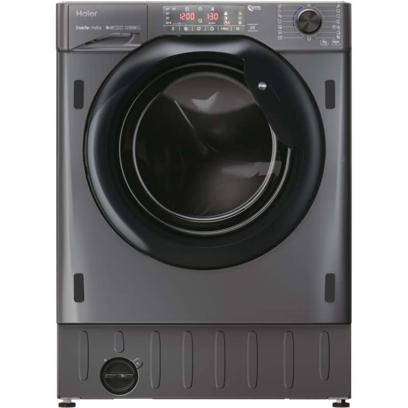 Pralka HAIER Seria 4 HWQ90B416FWBR-S 9kg 1600obr/min Zdalne starowanie Programy parowe