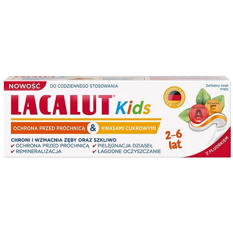 Pasta do zębów LACALUT dla dzieci 2-6 lat 55 ml