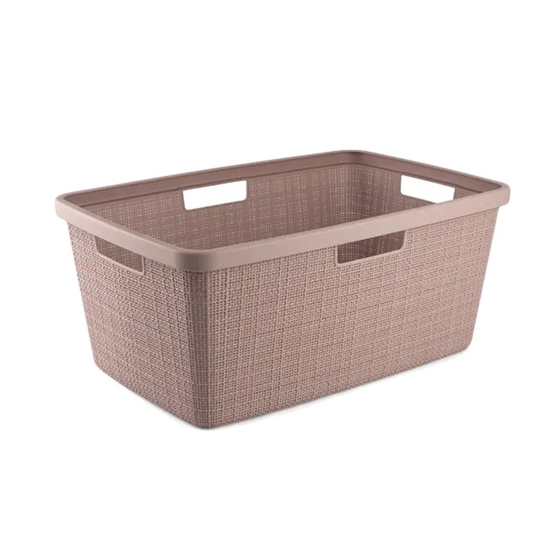 Kosz na pranie CURVER Jute 46L Różowy