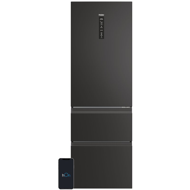 Lodówka HAIER 3D 60 Series 5 HTW5618ENPT 3D No frost 185cm Czarna