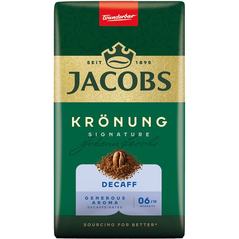 Kawa mielona JACOBS Krönung Decaff Bezkofeinowa 0.25 kg