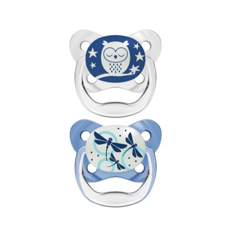 Smoczek DR BROWN'S Prevent 0-6 m Niebieski (2 sztuki)