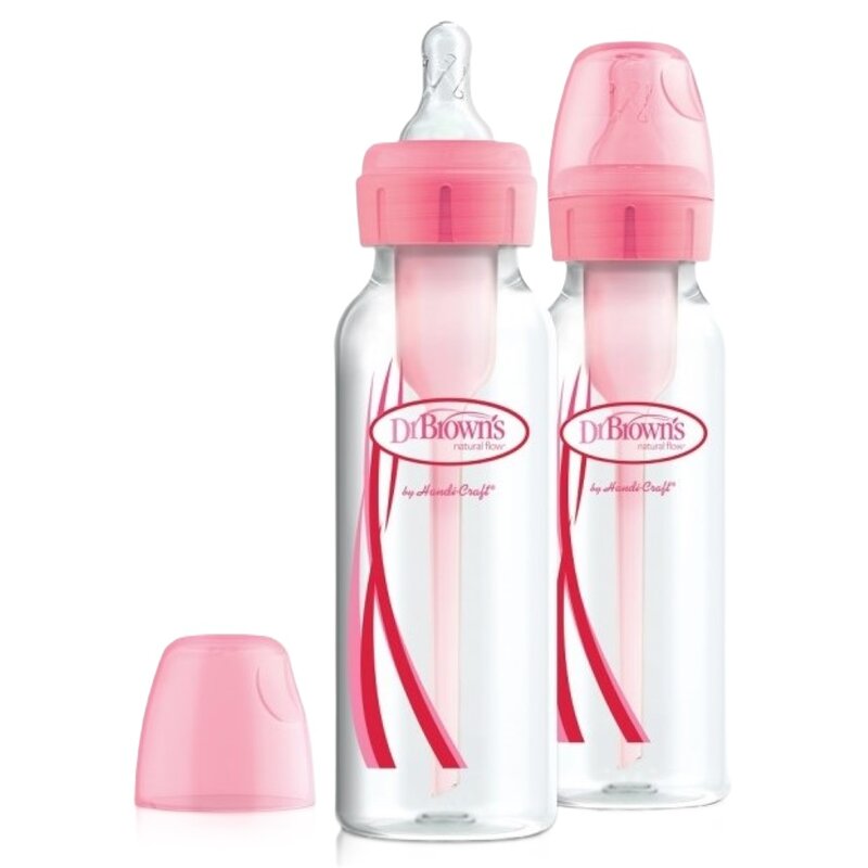 Butelka DR BROWN'S Standard Options+ 250 ml (2 szt.) Różowy