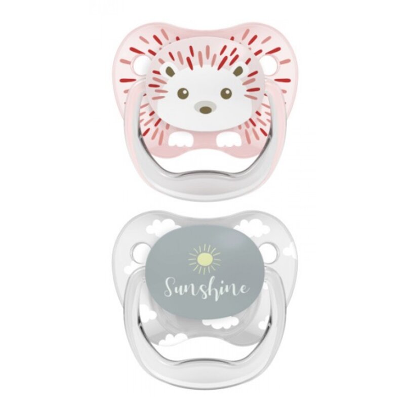 Smoczek DR BROWN'S Prevent Motyl PV12014 0-6 m Różowy (2 sztuki)