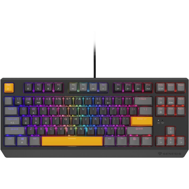 Klawiatura GENESIS Thor 230 TKL Outemu Red Anchor Gray Positive