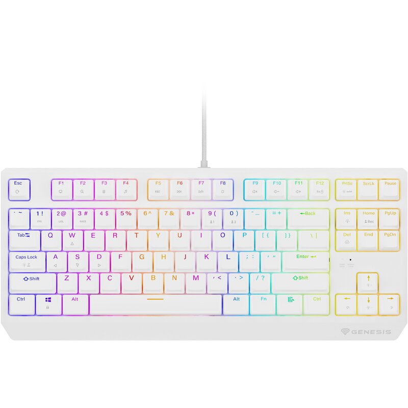 Klawiatura GENESIS Thor 230 TKL Outemu Brown Biały