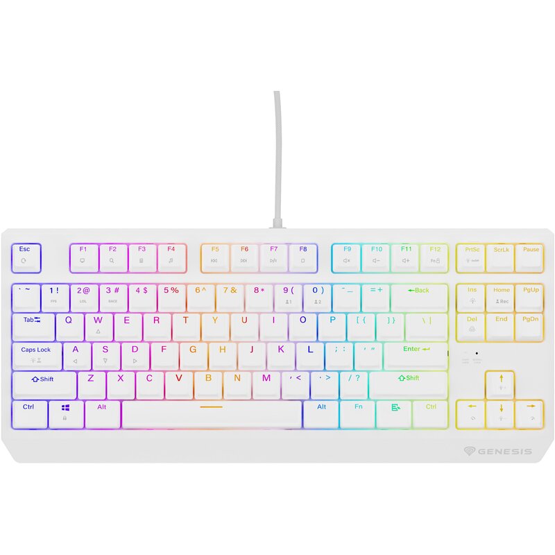 Klawiatura GENESIS Thor 230 TKL Outemu Red Biały