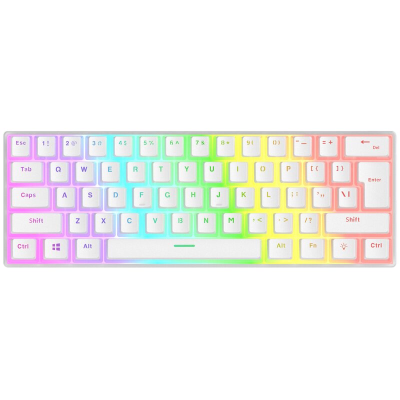 Klawiatura RAMPAGE Radiant K11 Biały