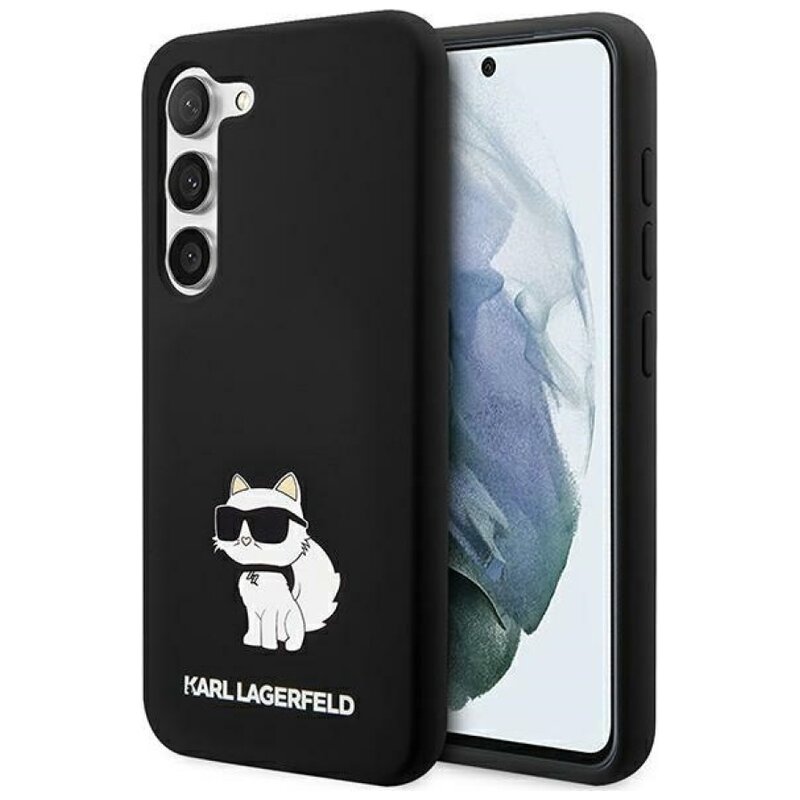 Etui KARL LAGERFELD Silicone Choupette do Samsung Galaxy S24+ Czarny