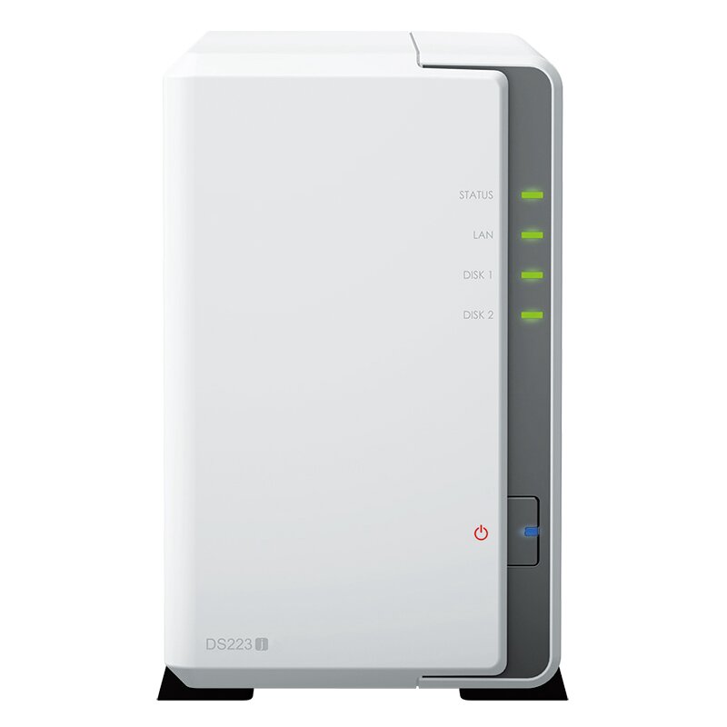 Serwer plików SYNOLOGY DS223j 12TB (2x6TB), 1GB RAM