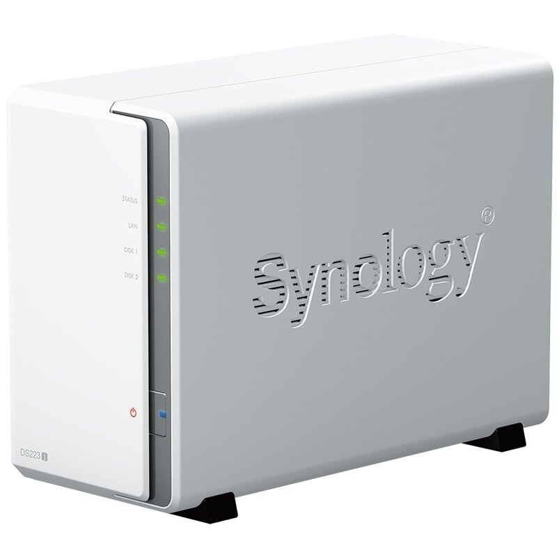 Serwer plików SYNOLOGY DS223j 24TB (2x12TB), 1GB RAM