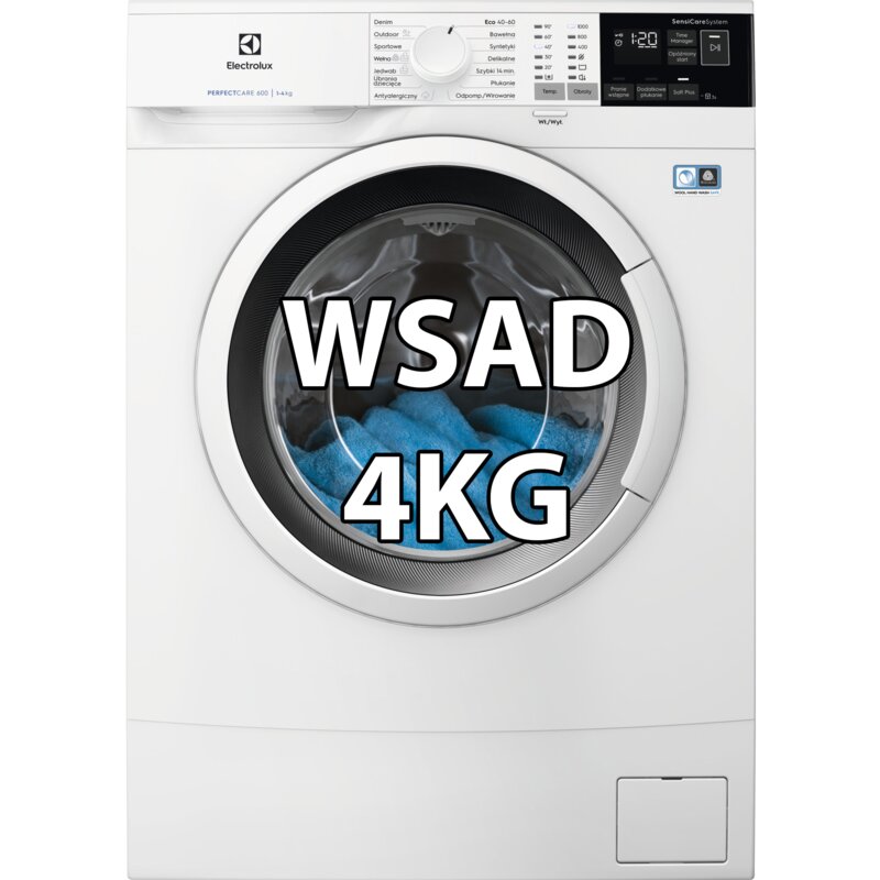 Pralka ELECTROLUX 600 SensiCare EW6SM404WP 4kg Slim 38.8cm 1000obr