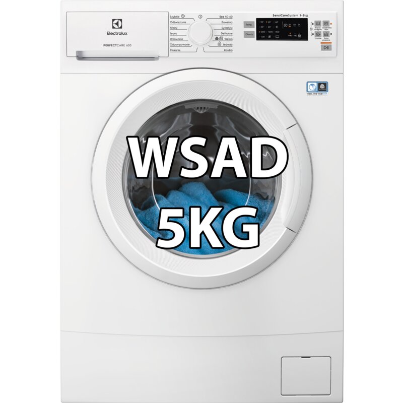 Pralka ELECTROLUX 600 SensiCare EW6SM1525WP 5kg Slim 41.1cm 1200obr