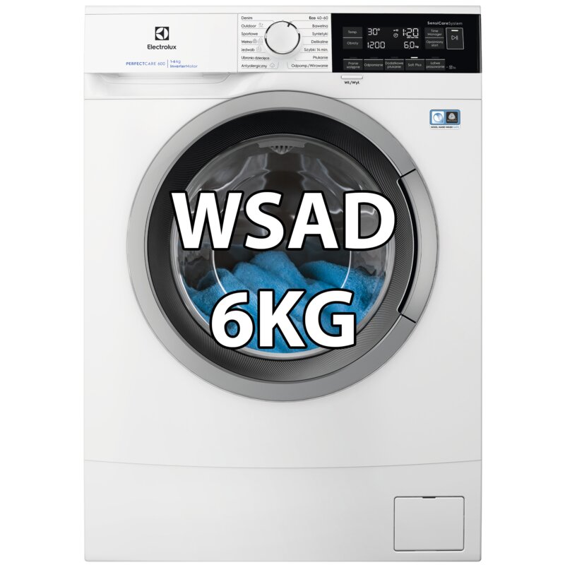 Pralka ELECTROLUX 600 SensiCare MEW6S132X6P 6kg Slim 41.1cm 1200obr