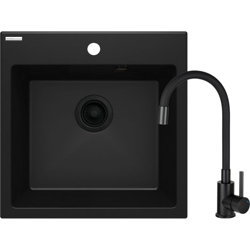 Deante Evora ZQJNN103 Nero + bateria Czarny