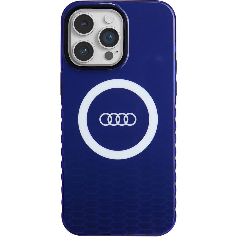 Etui AUDI IML Big Logo MagSafe Case do Apple iPhone 13 Pro Max Niebieski