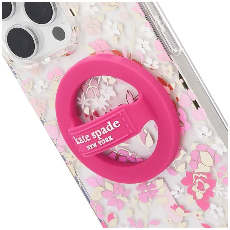 Uchwyt i podstawka KATE SPADE NEW YORK Magnetic Loop Grip Różowy