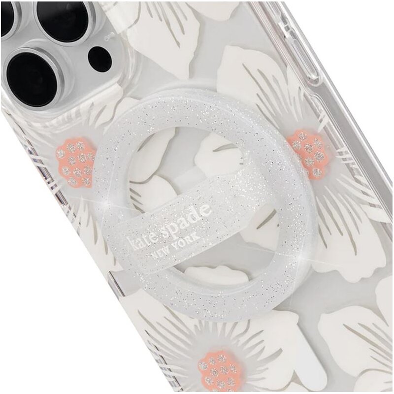 Uchwyt i podstawka KATE SPADE NEW YORK Magnetic Loop Grip Srebrny