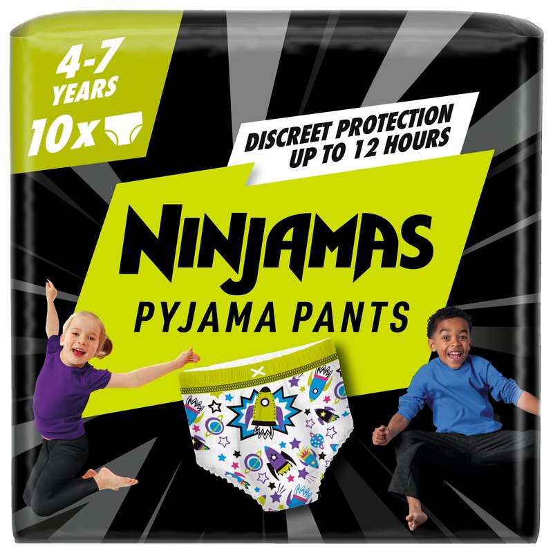 Pieluchomajtki PAMPERS Ninjamas Statki kosmiczne (10 szt.)
