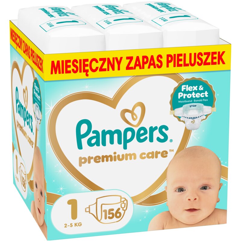 Pieluchy PAMPERS Premium Care 1 (156 szt.)