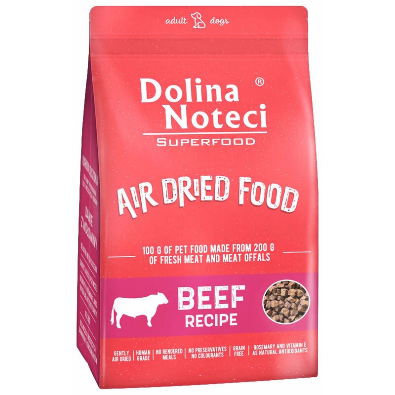Karma dla psa suszona DOLINA NOTECI Superfood Danie z wołowiny 5 kg