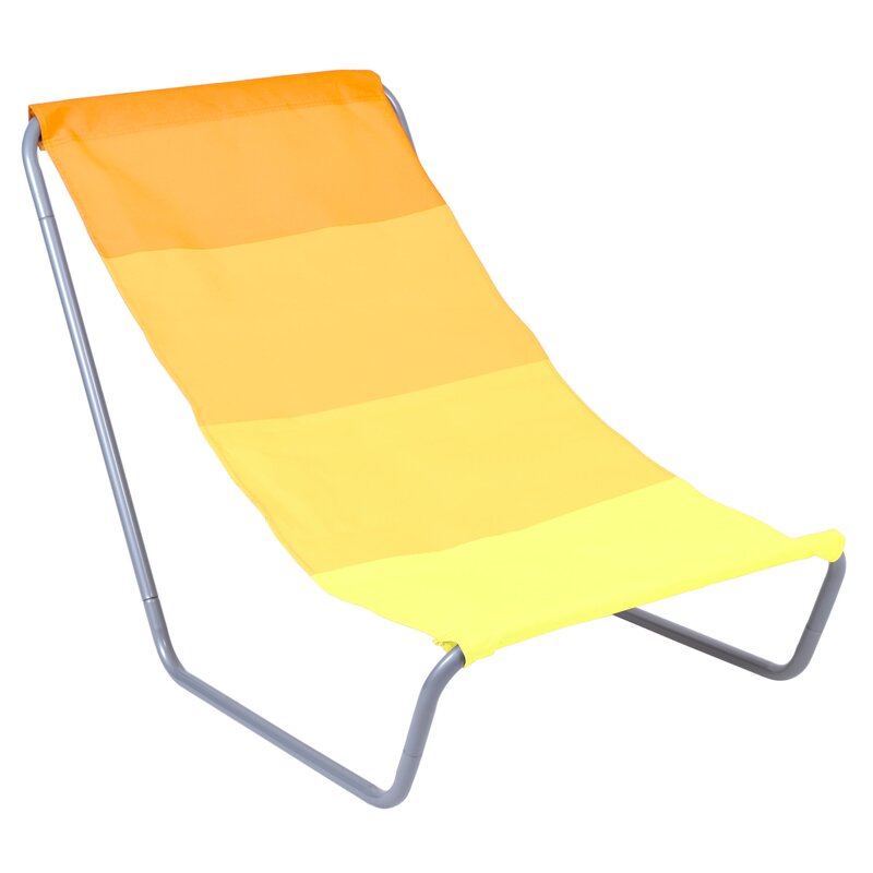 Leżak OUTDORIUM Olek Żólty pasy
