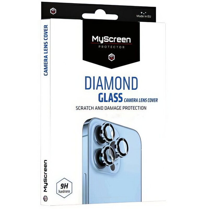 Nakładka na obiektyw MYSCREEN Diamond Glass Camera Lens Cover do Apple iPhone 14/14 Plus Purpurowy
