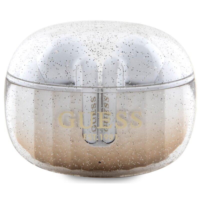 Słuchawki dokanałowe GUESS Glitter Gradient GUTWSHDGKEED Złoty