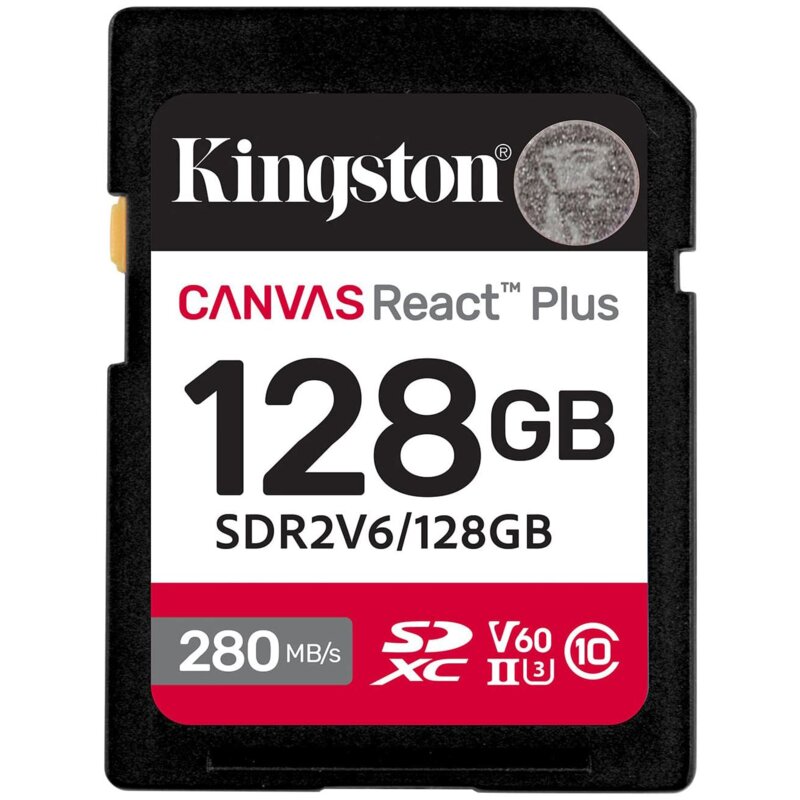Karta pamięci KINGSTON Canvas React Plus SD 128GB