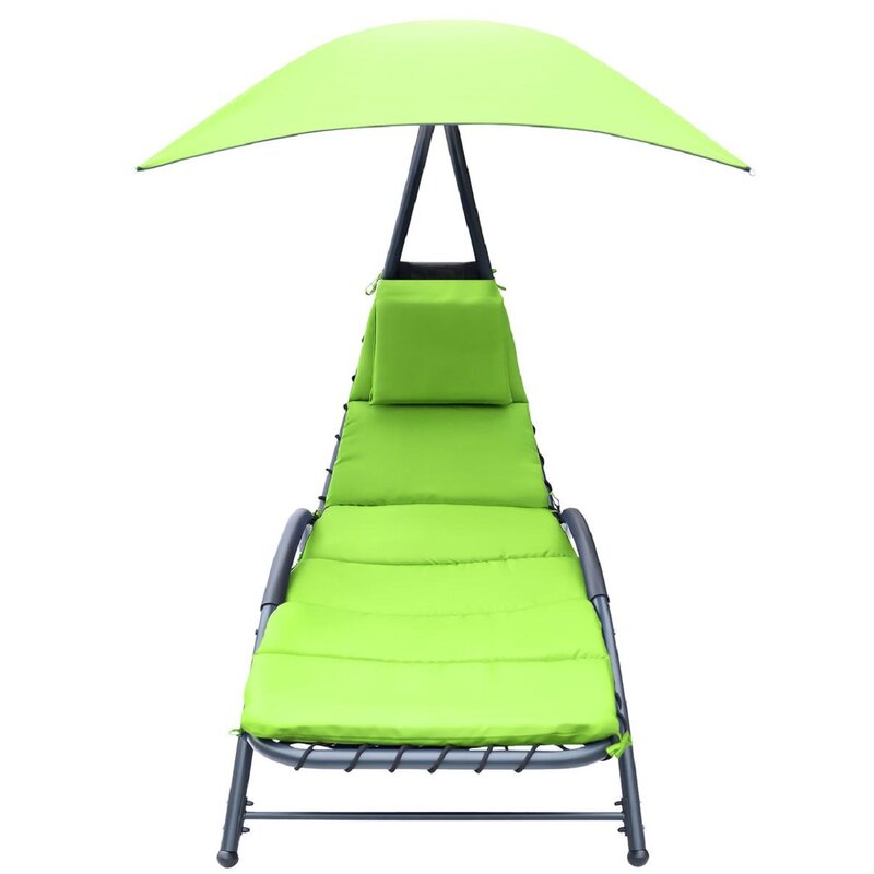 Leżak z parasolem SASKA GARDEN Bergamo 1054438 Limonka