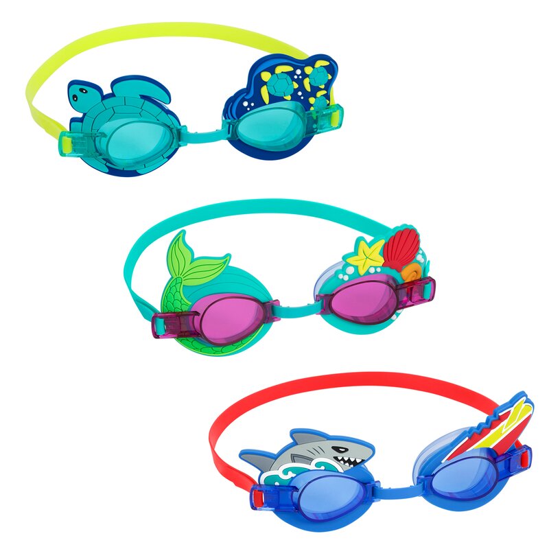 Okulary pływackie BESTWAY AquaPals 21080 Wielokolorowy filtr UV