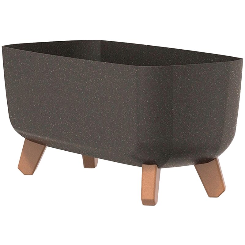 Doniczka PROSPERPLAST Gracia Case Eco Wood 39 x 19.5 cm 8.5L Brązowy