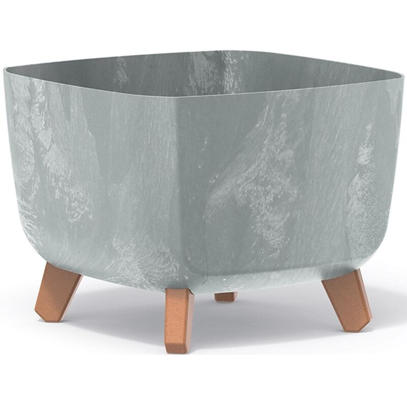 Doniczka PROSPERPLAST Gracia Square DGQL400E-422U 25L Szary