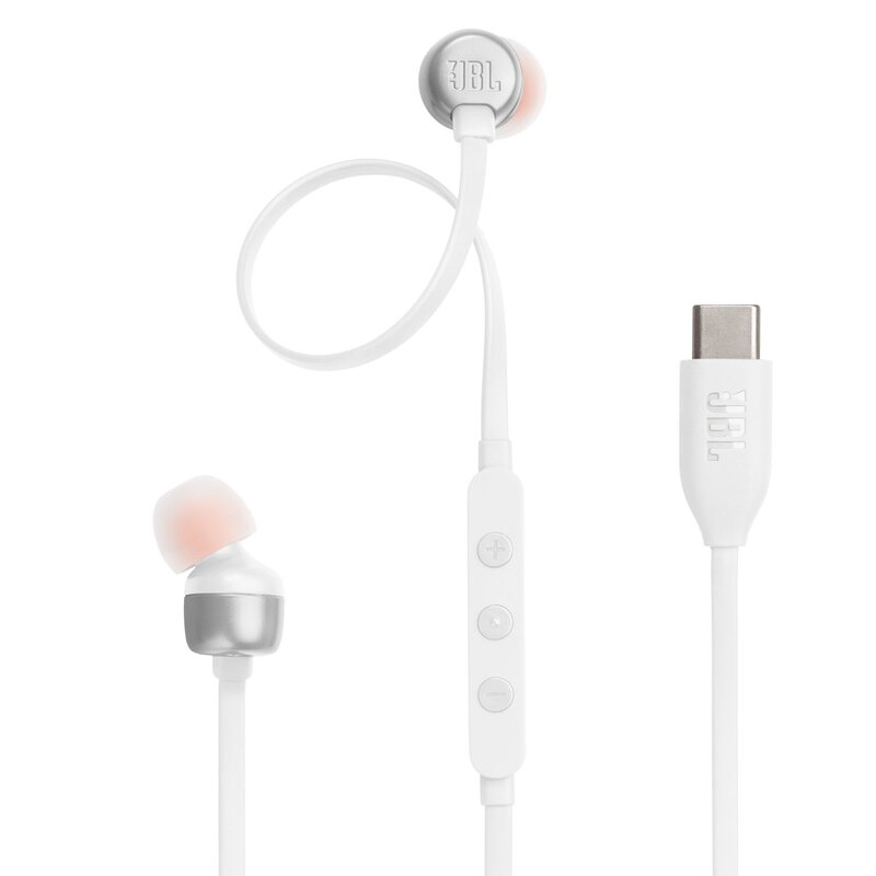 JBL Tune 310C USB-C Dokanałowe Biały