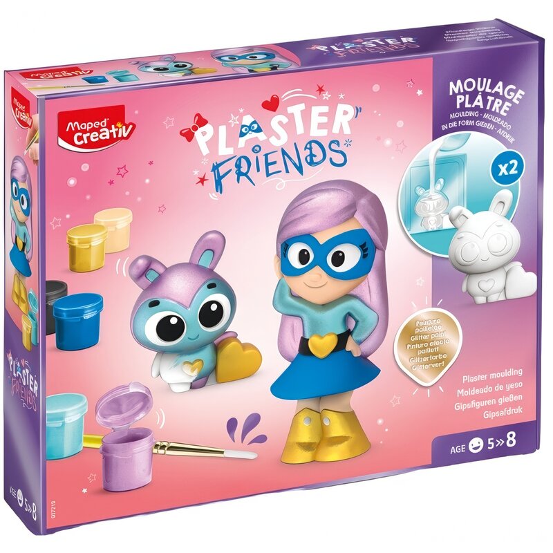 Zestaw kreatywny MAPED CREATIV Odlewy gipsowe 907219 Brokatowo-perłowe