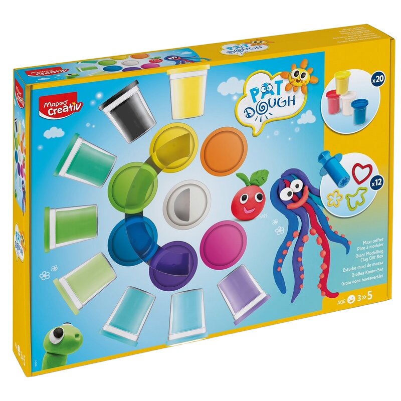 Masa plastyczna MAPED CREATIV 20 kolorów z akcesoriami 907217