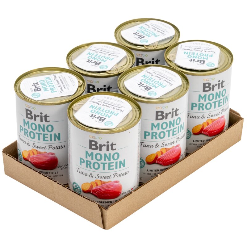 Karma dla psa BRIT Mono Protein Tuńczyk z ziemniakami 6 x 400 g