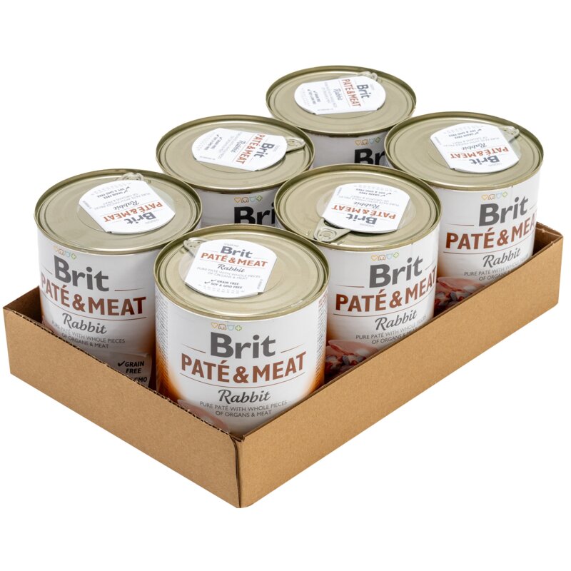 Karma dla psa BRIT Paté & Meat Królik 6 x 800 g