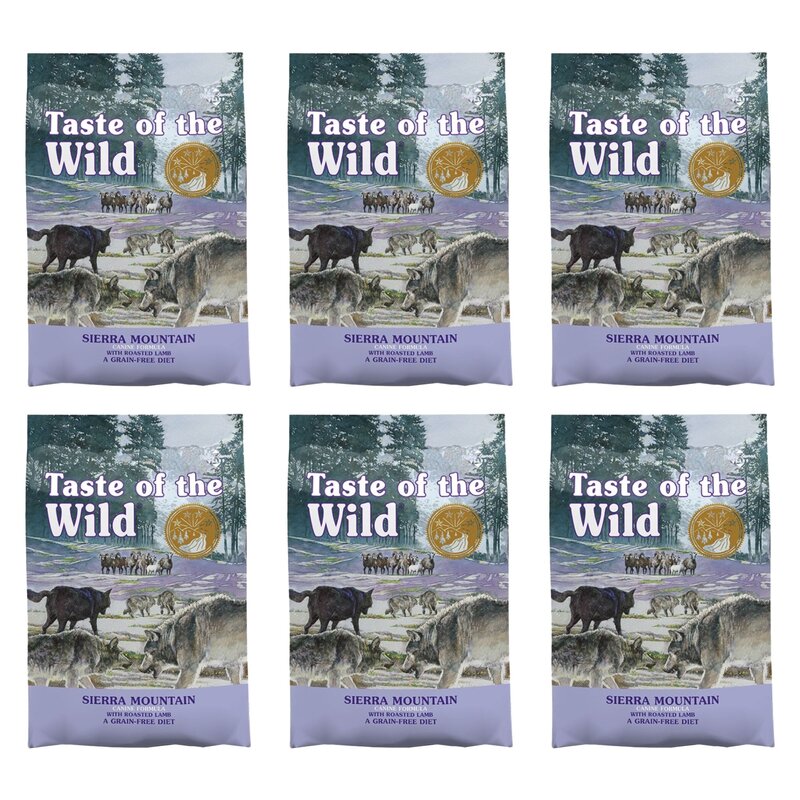 Karma dla psa TASTE OF THE WILD Sierra Mountain Jagnięcina 6 x 2 kg