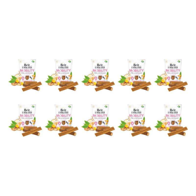 Przysmak dla psa BRIT Dental Stick Mobility Collagen&Curcuma 10 x 251 g