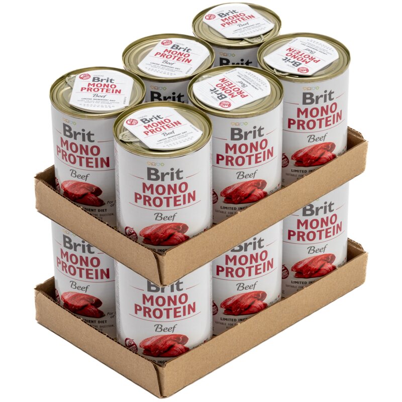Karma dla psa BRIT Mono Protein Wołowina 12 x 400 g