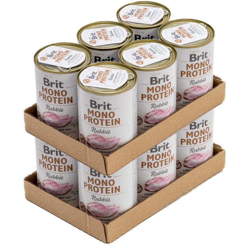 Karma dla psa BRIT Mono Protein Królik 12 x 400 g