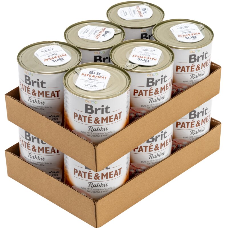 Karma dla psa BRIT Paté & Meat Królik 12 x 800 g