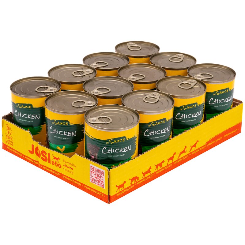 Karma dla psa JOSIDOG Kurczak w sosie 12 x 415 g