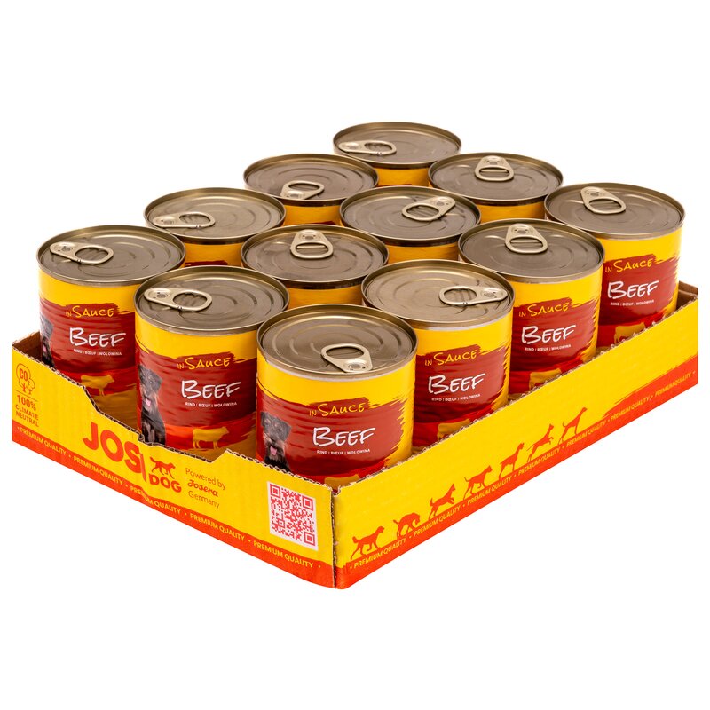 Karma dla psa JOSIDOG Wołowina w sosie 12 x 415 g