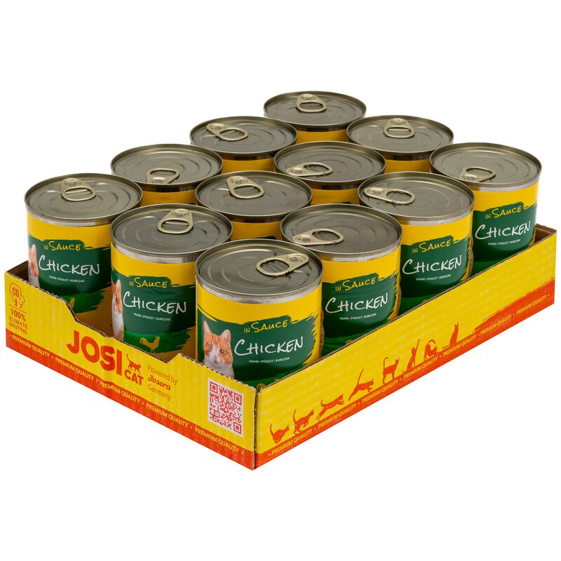 Karma dla kota JOSICAT Kurczak w sosie 12 x 415g