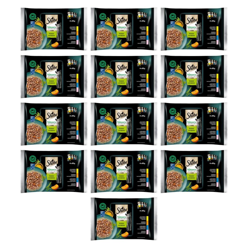 Karma dla kota SHEBA Nature's Collection Wybór Smaków 52 x 85 g