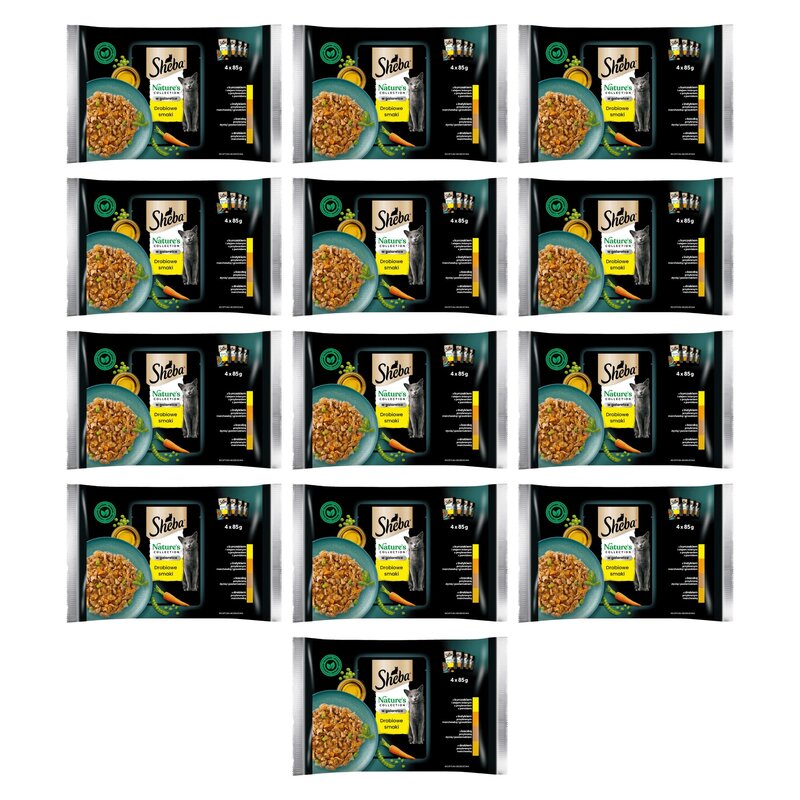 Karma dla kota SHEBA Nature's Collection Drobiowe Smaki 52 x 85 g