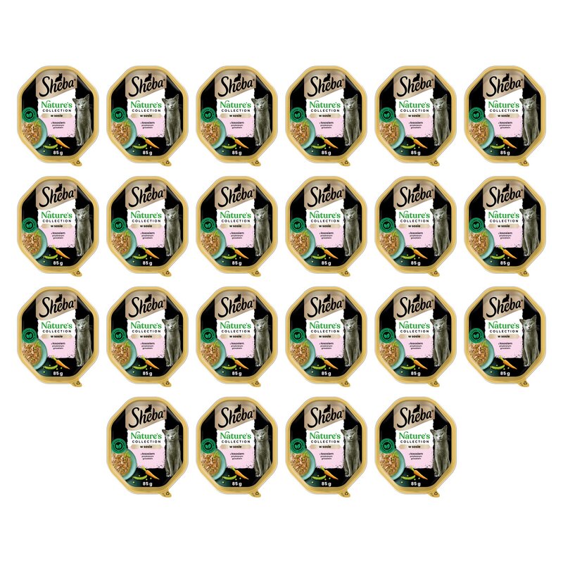 Karma dla kota SHEBA Natures Collection Łosoś z groszkiem 22 x 85 g